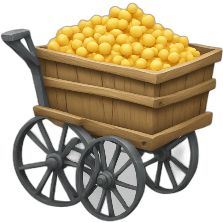 cart cartoon style emoji