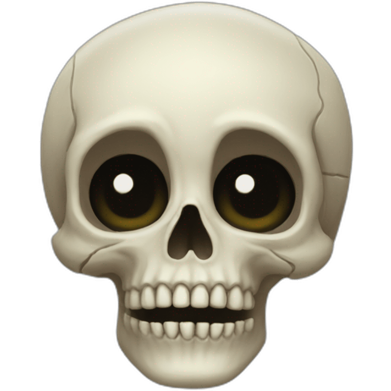 Weird skull emoji