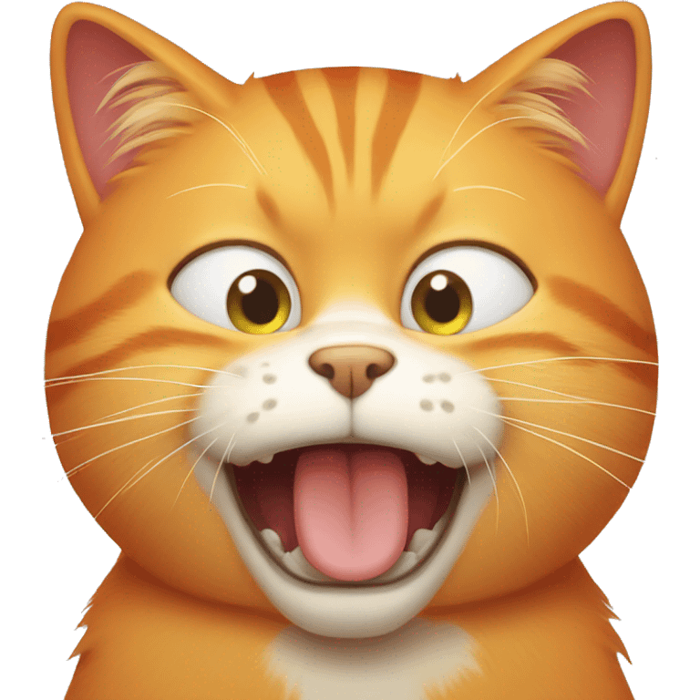 orange cat crying emoji