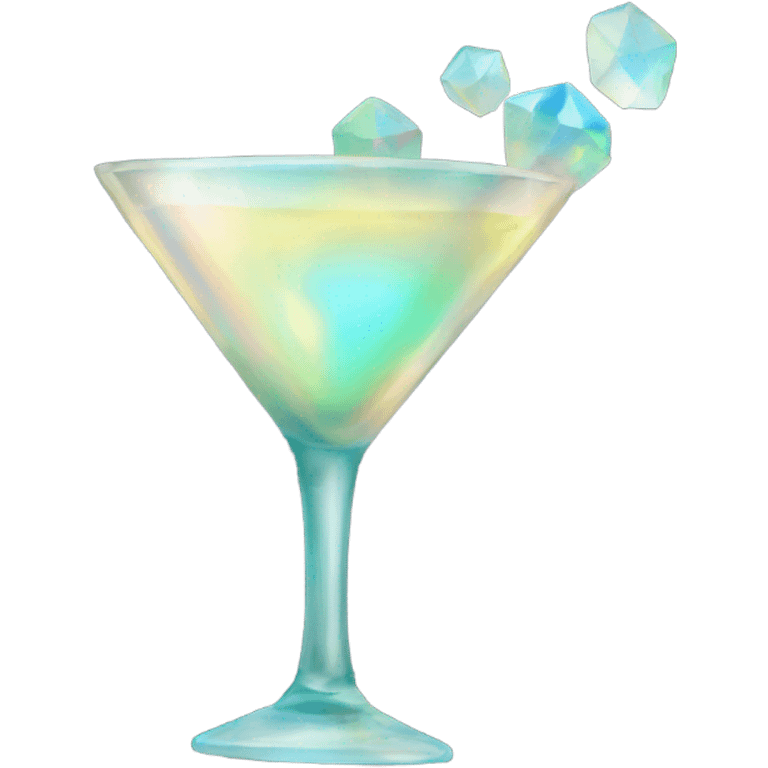 opal crystal gemstone martini  emoji