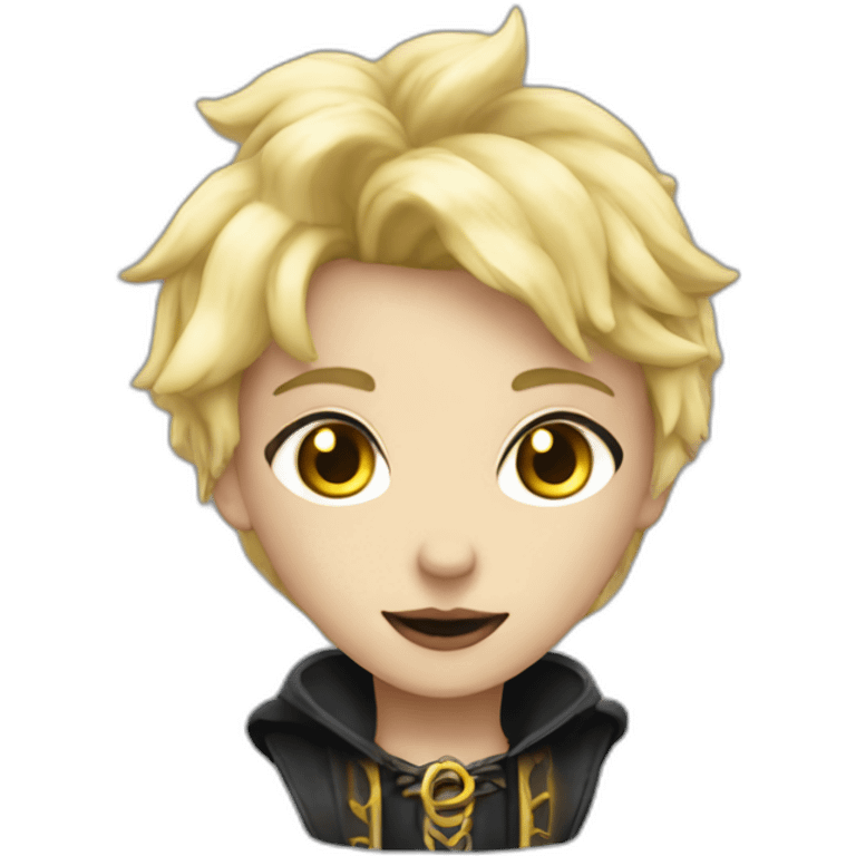 blond femboy gothic sorcerer emoji