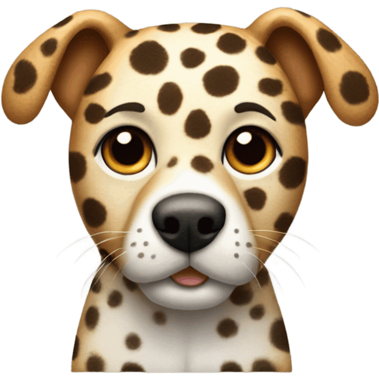 Dog with Leopard skin  emoji