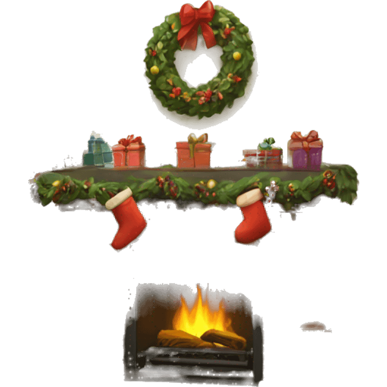 christmas fireplace emoji