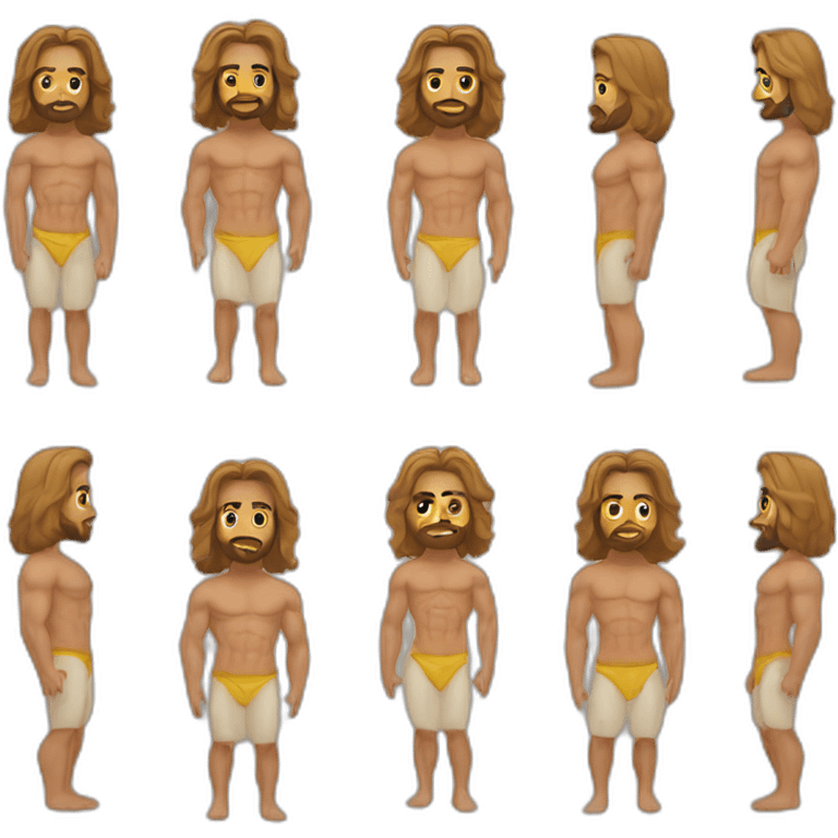 Jesus Christ bodybuilder emoji