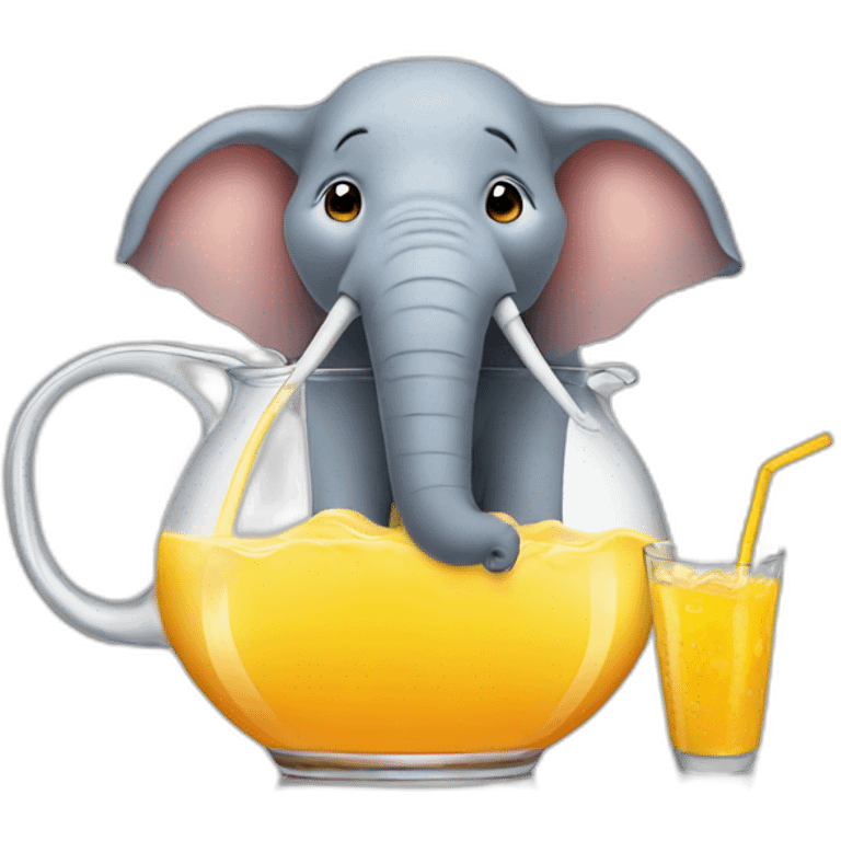 Elephant drink juice emoji