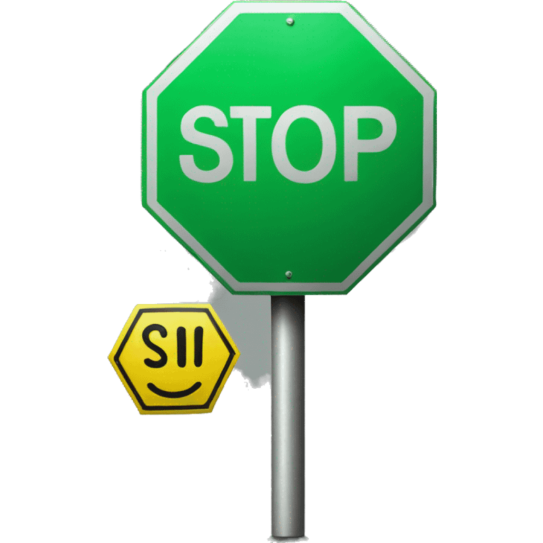 Green stop sign emoji