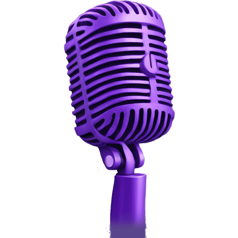 purple microphone emoji