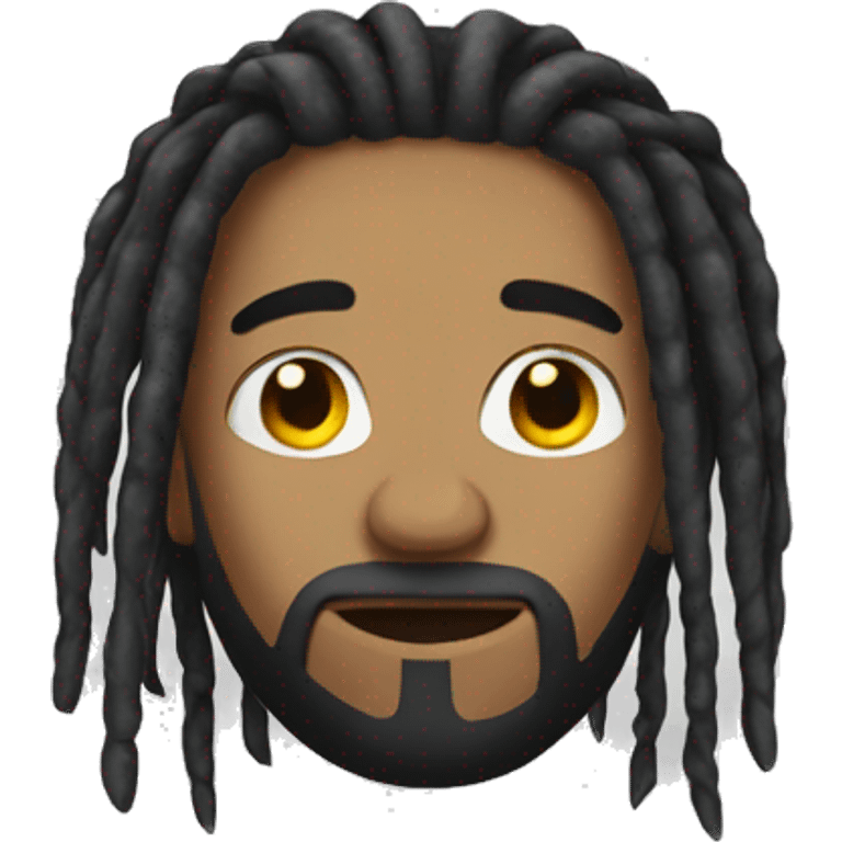 Huck with dread locs emoji