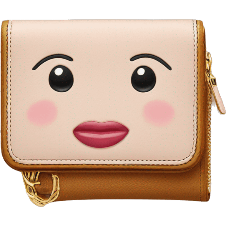 Prada wallet coin purse emoji