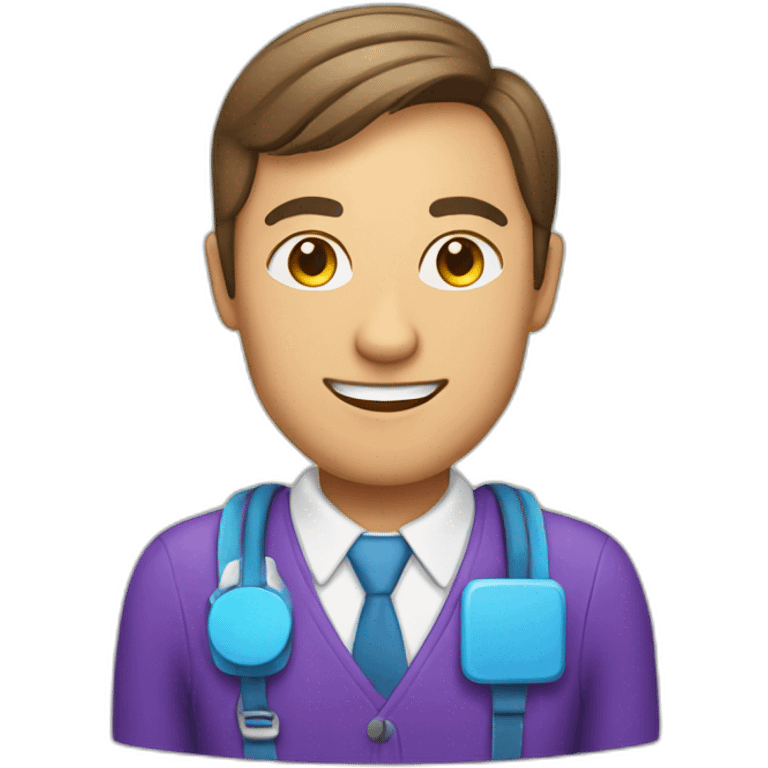 colourful customer service consultant emoji