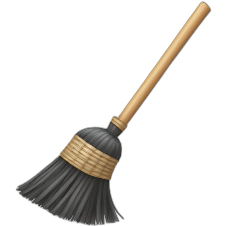 broom icon with white background emoji