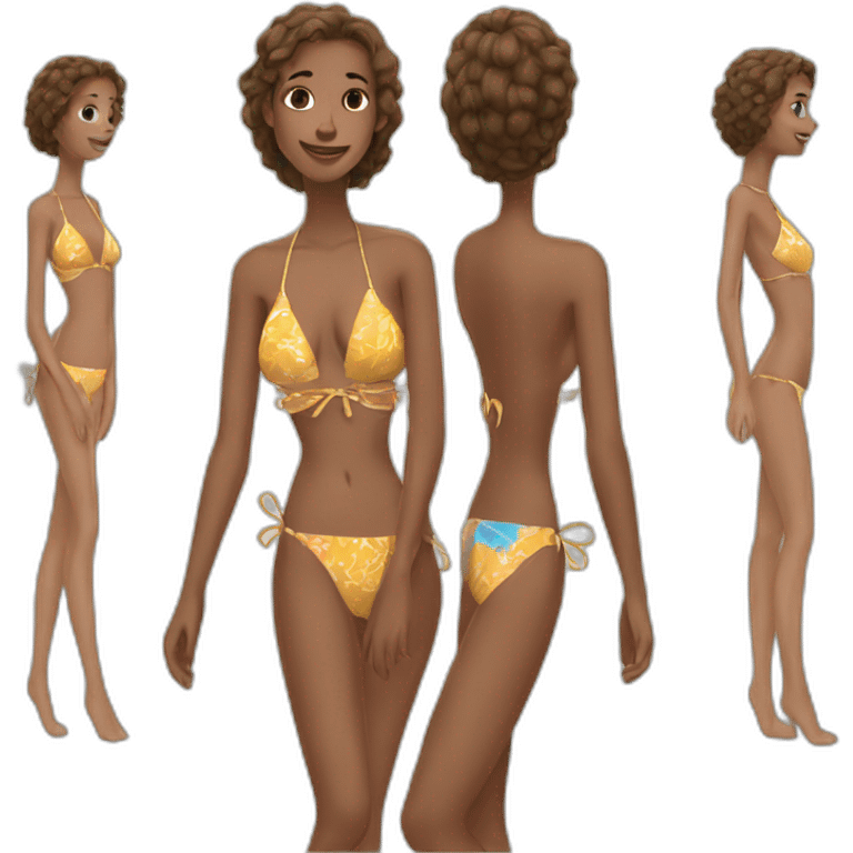 Une femme - bikinis emoji