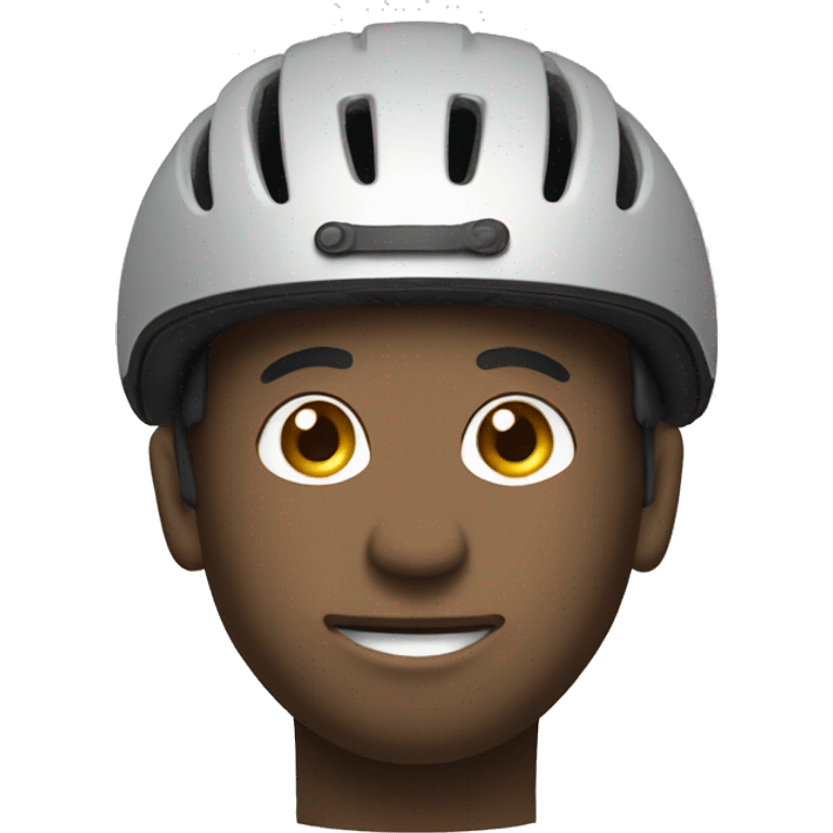 Woozy face emoji wearing  bicycle helmet emoji