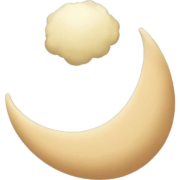 crescent growing emoji