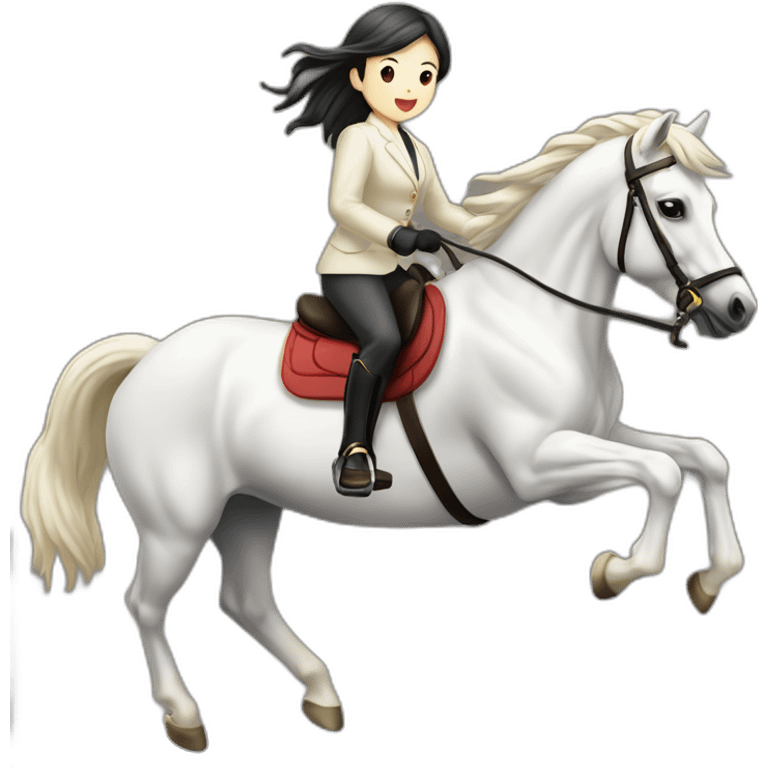 white-hourse-with-jumping-compelition-rider—japanese-girl emoji