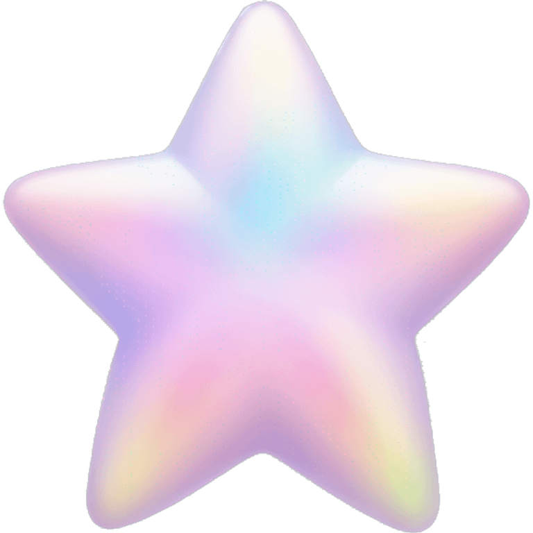 Pastel transparent star emoji