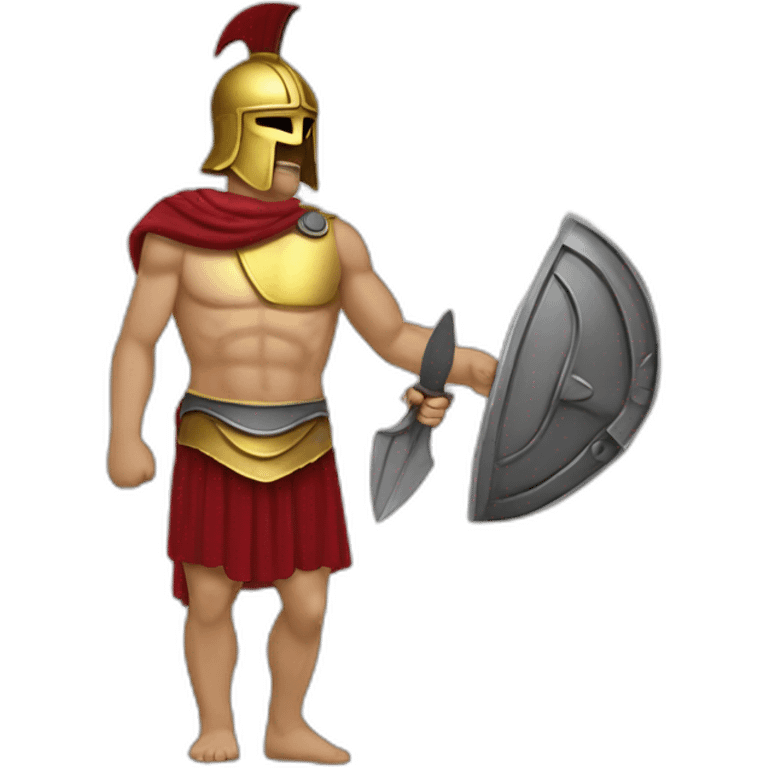 Athenian figth with spartan emoji