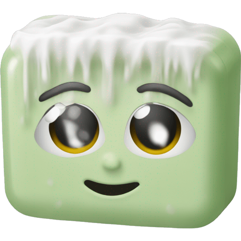 Anthropomorphic bar soap LONG EYELASHES  emoji