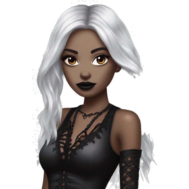 Goth victoria secret model realistic emoji