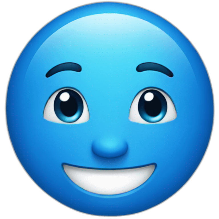 blue smile emoji