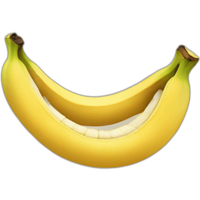 mouth eating a banana emoji