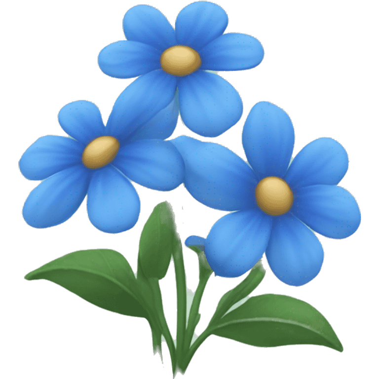 Blue flowers emoji