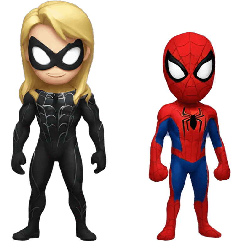 Spider-man and venom emoji