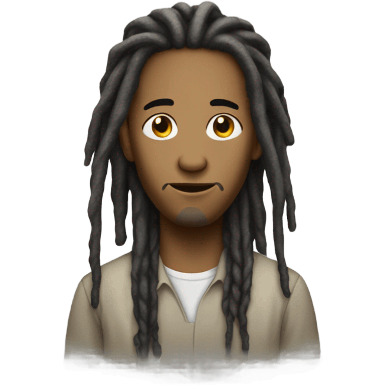 nonchalant dreadhead  emoji