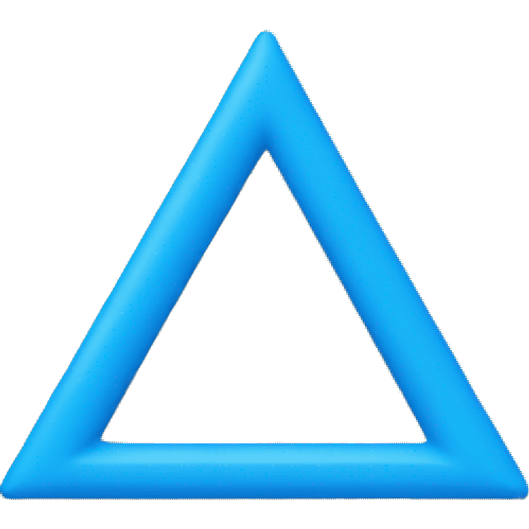 triangle with blue background emoji