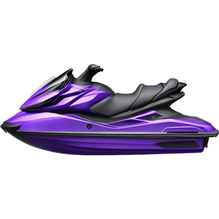 Realistic purple jet ski i8. emoji