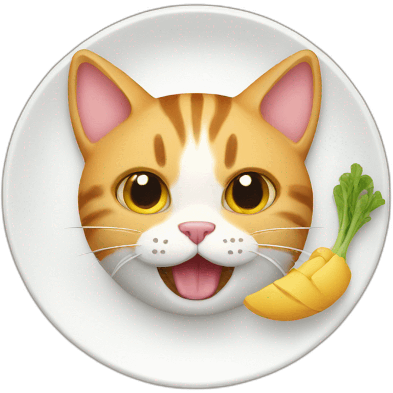 Cat eat emoji