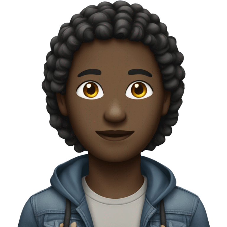 A black person emoji