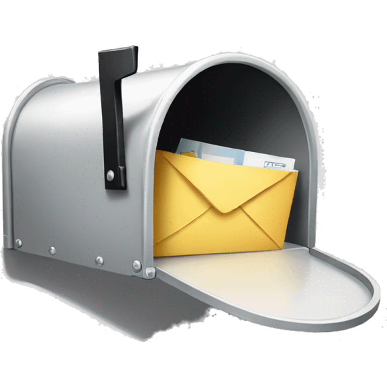 open mailbox with envelopes emoji