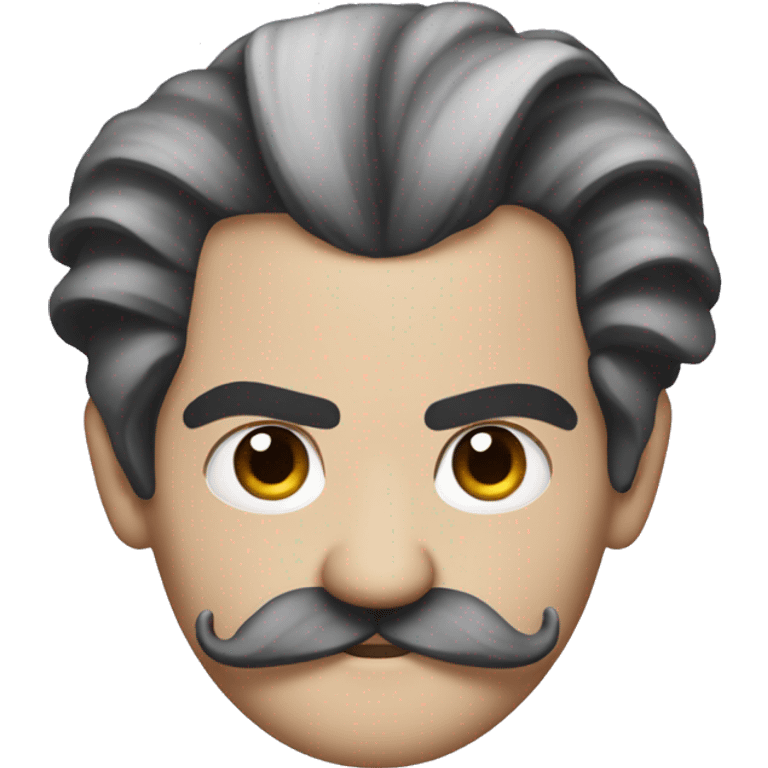 Sweeney Todd with a mustache emoji