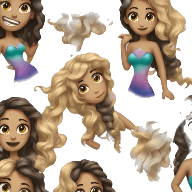 half girl half mermaid  emoji