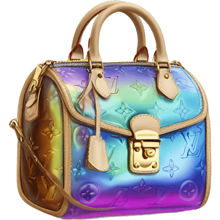 Iridescent Louis Vuitton bag emoji