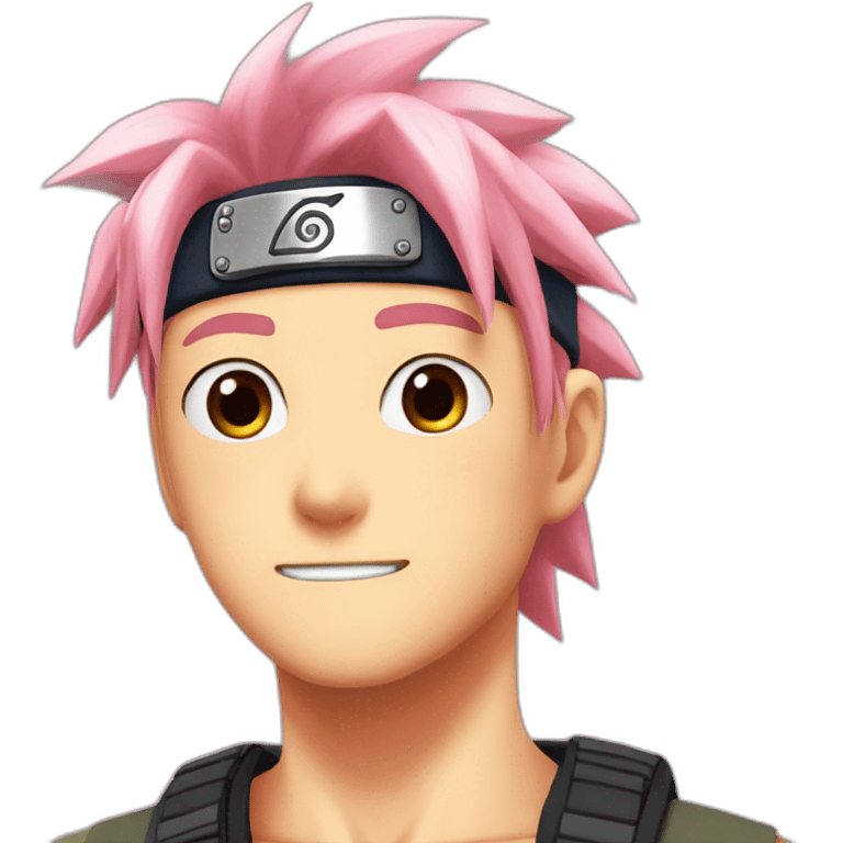 Naruto au cheveux rose  emoji