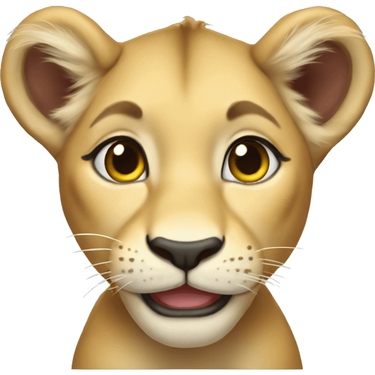 smiling-lioness-cub emoji