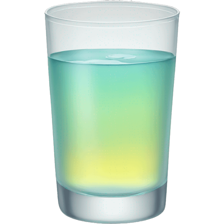 glass of yelloe water emoji