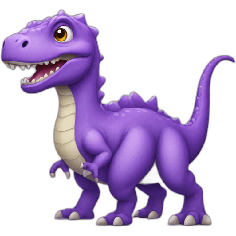 purple dino emoji