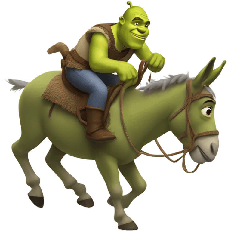 sherk on donkey emoji