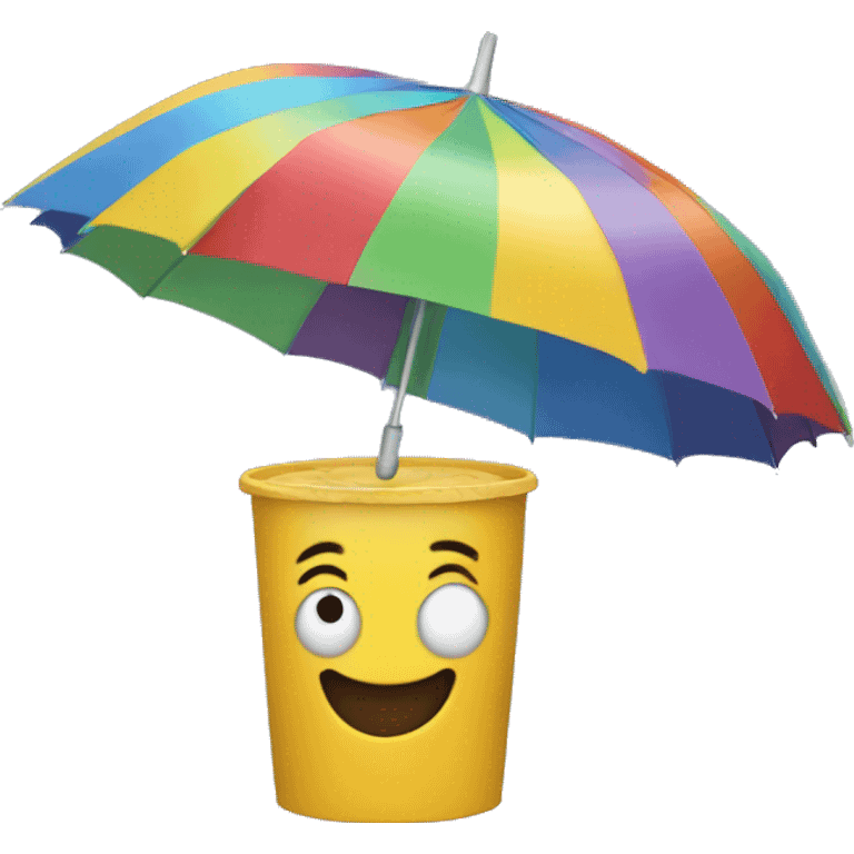 An umbrella wrapper  emoji