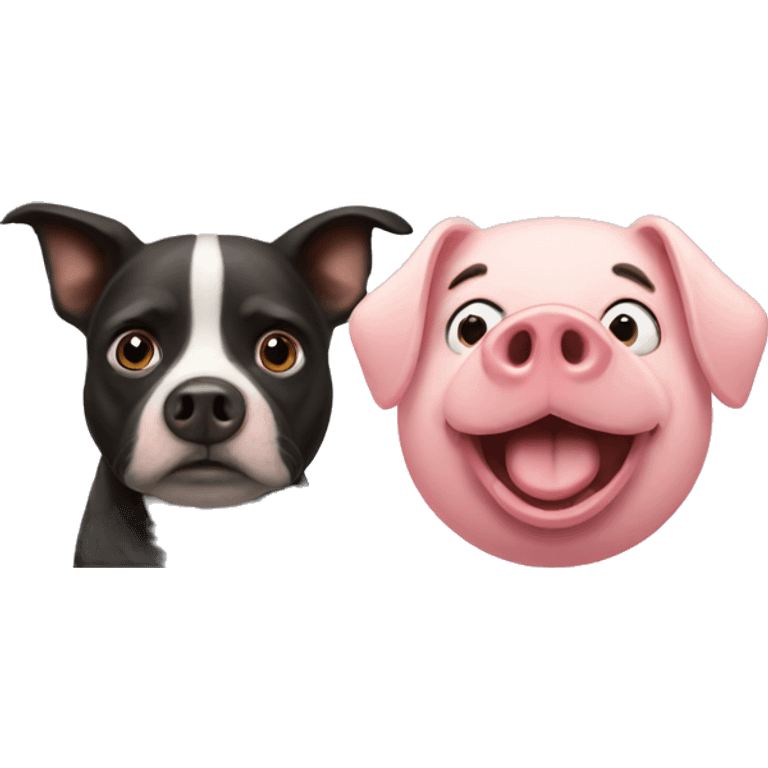 pig and dog emoji