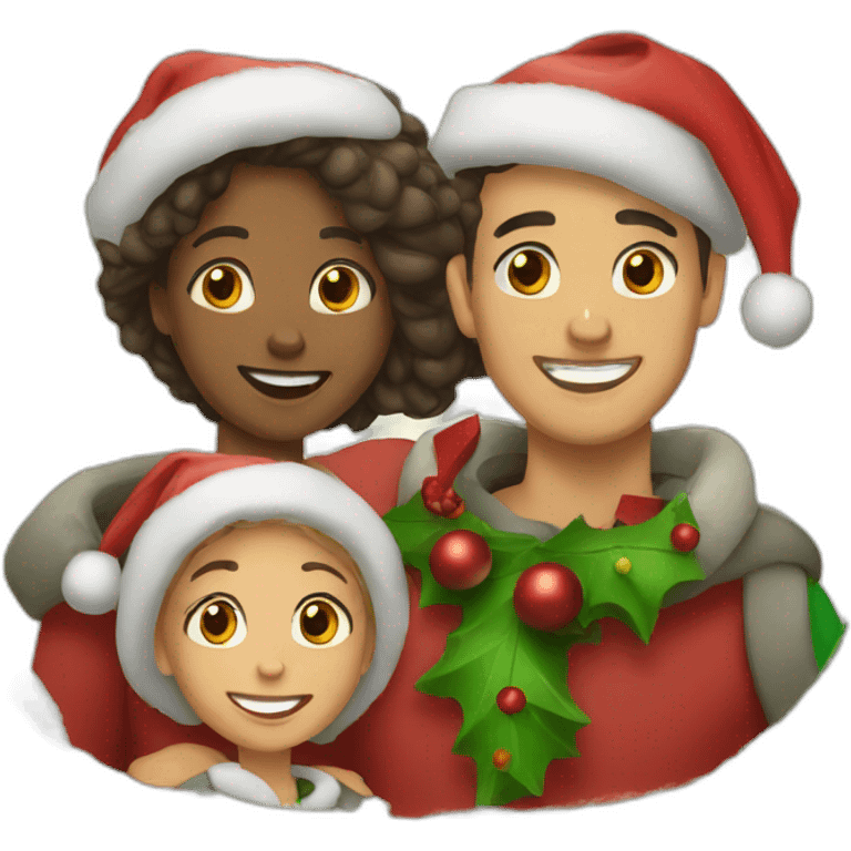 Christmas family emoji