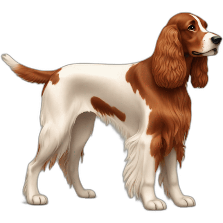 Dog irish setter full body emoji