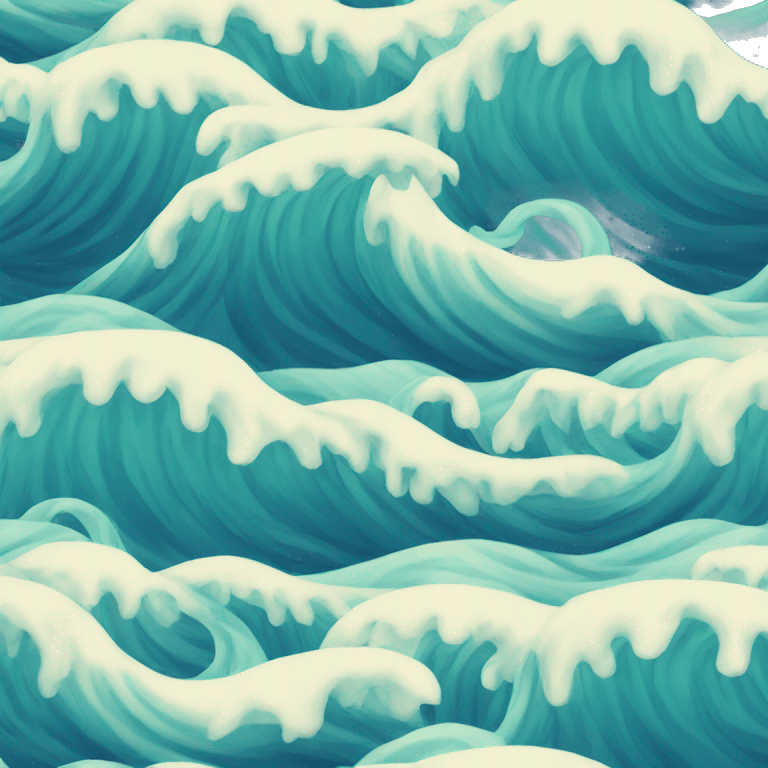 Ocean waves emoji