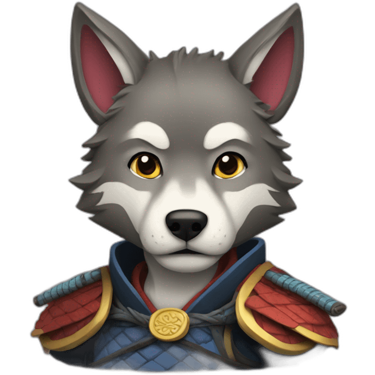 samurai-wolf emoji