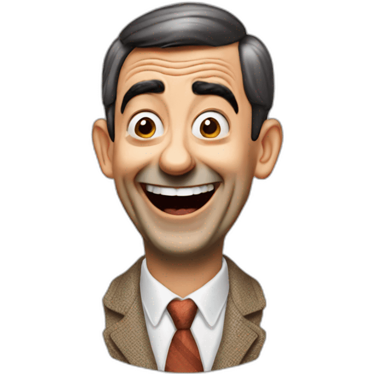 Mister bean laughing emoji