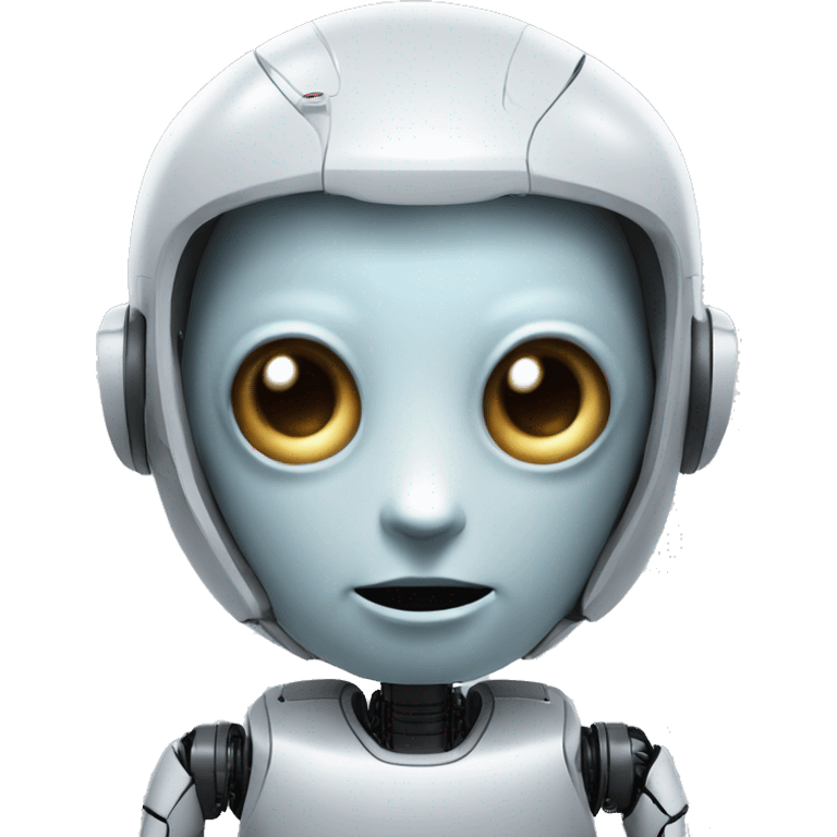 Sentient robot, AGI, A.I., all knowing being, artificial intelligence emoji