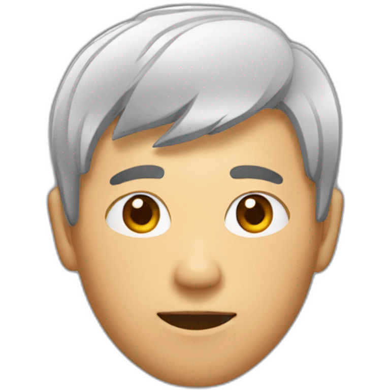 asian guy with funky haircut emoji